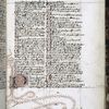 Page of text, initial P with elaborate penwork