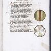 Text (beginning of book three), map and miniature showing four winds