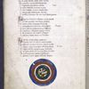 Text with red and blue initials, rubrics, one chart