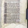 Alphabetical index, through the first letter only, to the psalms with reference to folio number in roman numerals