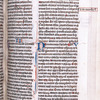 Corrections to the text put into evidence in the margins, and in bottom margin scribe's directions for initial "t" and the chapter number "iiii"