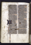 Opening of psalms, 8-line painted initials for Beatus vir; flourished initials for other psalms, which are counted out in arabic numerals in the margin