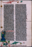 Miniature of Christ, book name at top of page