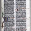 Opening of psalms with hierarchy of initials; blue initials with red penwork