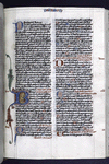 Opening of psalms with hierarchy of initials; blue initials with red penwork