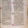 Small initials, and marginal note with names of Magi.  Name of book in red
