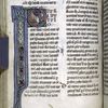 Opening of John with elaborate initial showing eagle