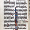 Opening of Mark showing large initial with evangelist and his symbol