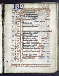 Opening page of calendar