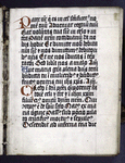 First page of text, with red and blue initials