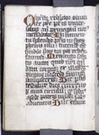 Beginning of text written onto last few folios, in different hand. Red initials