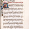 Quarter border, 3-line blue initial on red and gold field, rubric, opening of De amicitia