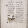 Text with initials and miniature in left column