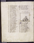 Text with initials and single miniature in right column