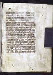 Opening of text (some damage from glue); writing in gold