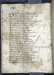 Last page of text, with red initial