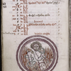 Page of calendar with circular drawing showing Hell