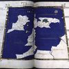 First map of Europe (Britain and Ireland). Full gold border, [f. 6v-7r]