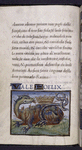 Text, initials, "rubric", small miniature of salamander, emblem of Francis I