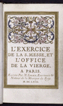 Title page, with gold and flower decorations, scribe name and date