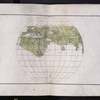 Old-fashioned map portraying the Ptolemaic conception of the world, showing the Eastern Hemisphere. 