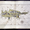 Land map of Cyprus in the portolan style