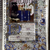 Miniature of mass for the dead, with border design, initials, rubrics, placemarker.