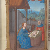 Full-page miniature of the Nativity