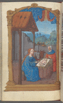 Full-page miniature of the Nativity