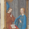 Full-page miniature of the Annunciation