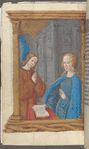 Full-page miniature of the Annunciation