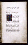 Opening of text of volume 2; rubrics, initial, hierarchy of scripts
