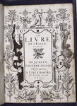 Title page of the "Livre de l'Ecclesiaste," with border design including putti, Esther Inglis' name, date