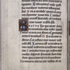 Page of text with 3-line and 1-line initials, trace of quire number visible in lower margin.
