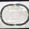 Dedication to John Lord Petre, with border of leaves