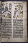 Opening of the 'Speculum.'  2 miniatures, rubrics, initial, red slashes as placemarkers. Hand A