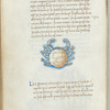 Miniature of Cancer, with text, catchword and 1-line blue initials