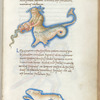 Miniature of Eridanus, and of Rabbit, wth text and 1-line blue initial