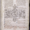 Text with images, initials, placemarkers and rubrics