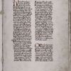 Opening of text, red initials, red slashes as placemarkers, f. 1