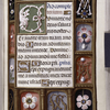 Border with motto "Fors vous" and initials WM and M of first owner; rubrics in blue