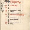 Page of calendar, with rubric, initial, and placemarker