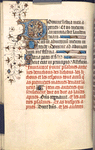 Page of text with initials (some sprouting vines into border)