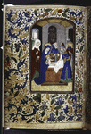 Full page miniature of the circumcision, with floreate border