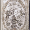 Opening of text, with images inside oval frame