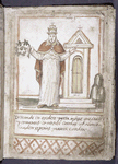 Portrait of Pope Julius III, with text and design-filled box