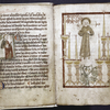 Small miniature of John and full-page miniature of the First Vision