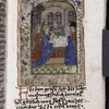 Presentation in the Temple miniature; initial, underlining, placemarkers