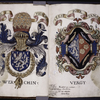 Coats of arms of Prince de Werchin and of his wife's family, the Vergy
