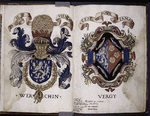 Coats of arms of Prince de Werchin and of his wife's family, the Vergy